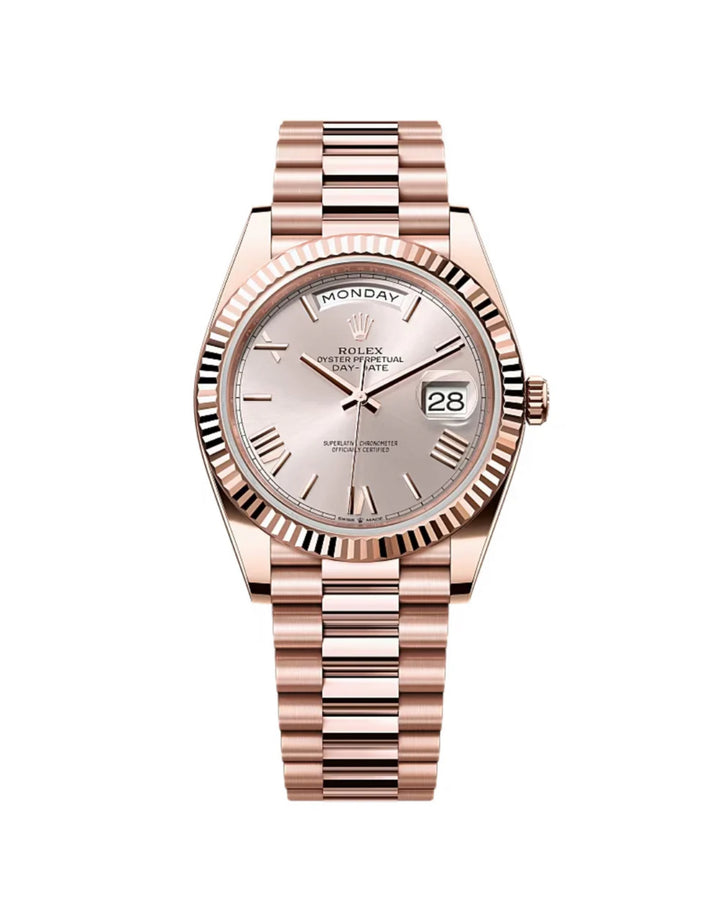 ROLEX DAY-DATE 40 SUNDUST ROMAN NUMERAL DIAL