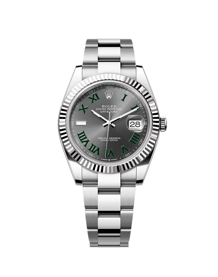 2020 ROLEX DATEJUST 41 WIMBLEDON STEEL OYSTER