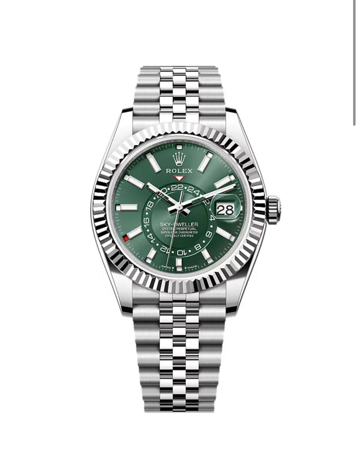 2024 ROLEX SKY-DWELLER MINT GREEN DIAL