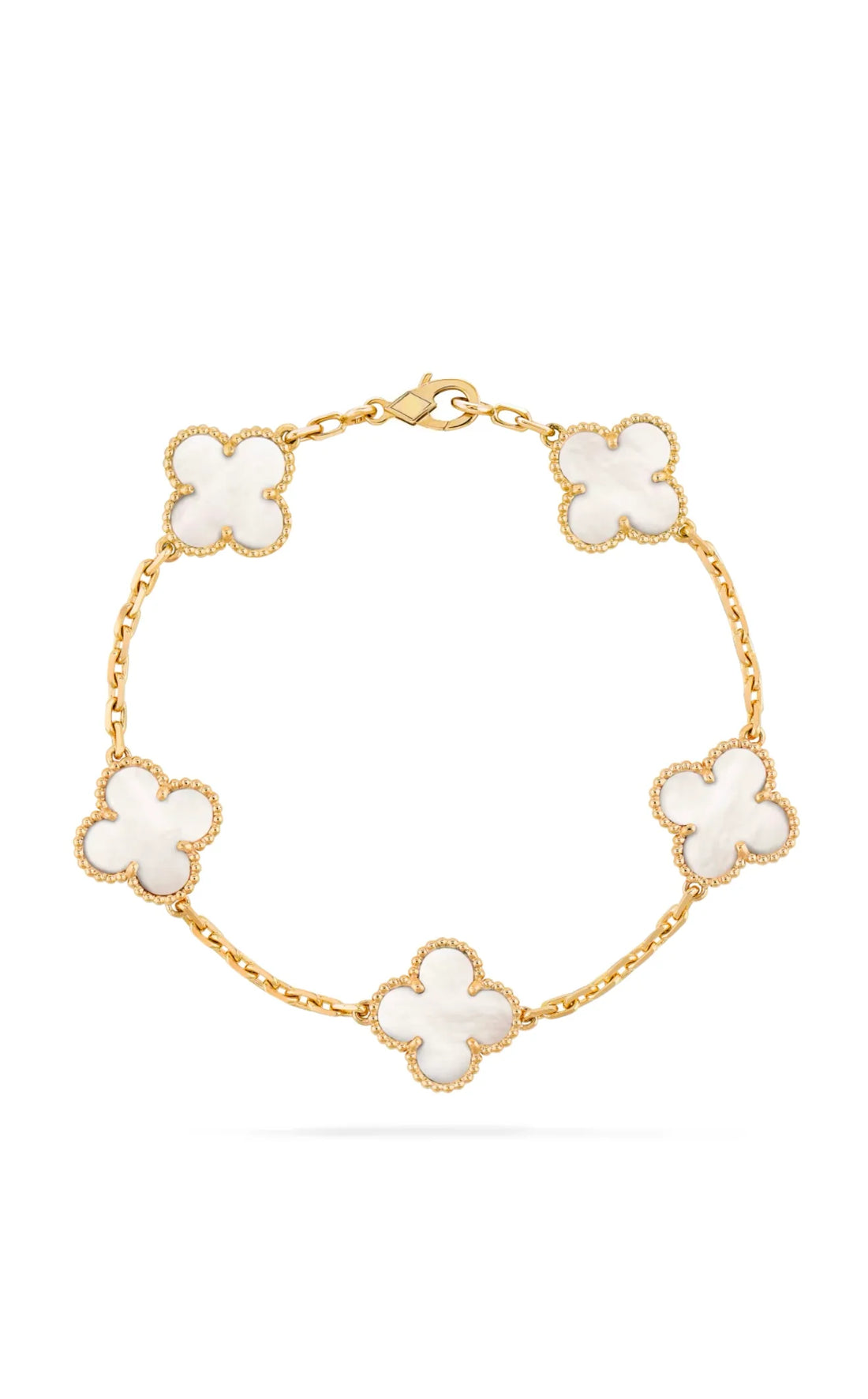 5 Clover Bracelet - Mother Of Peal