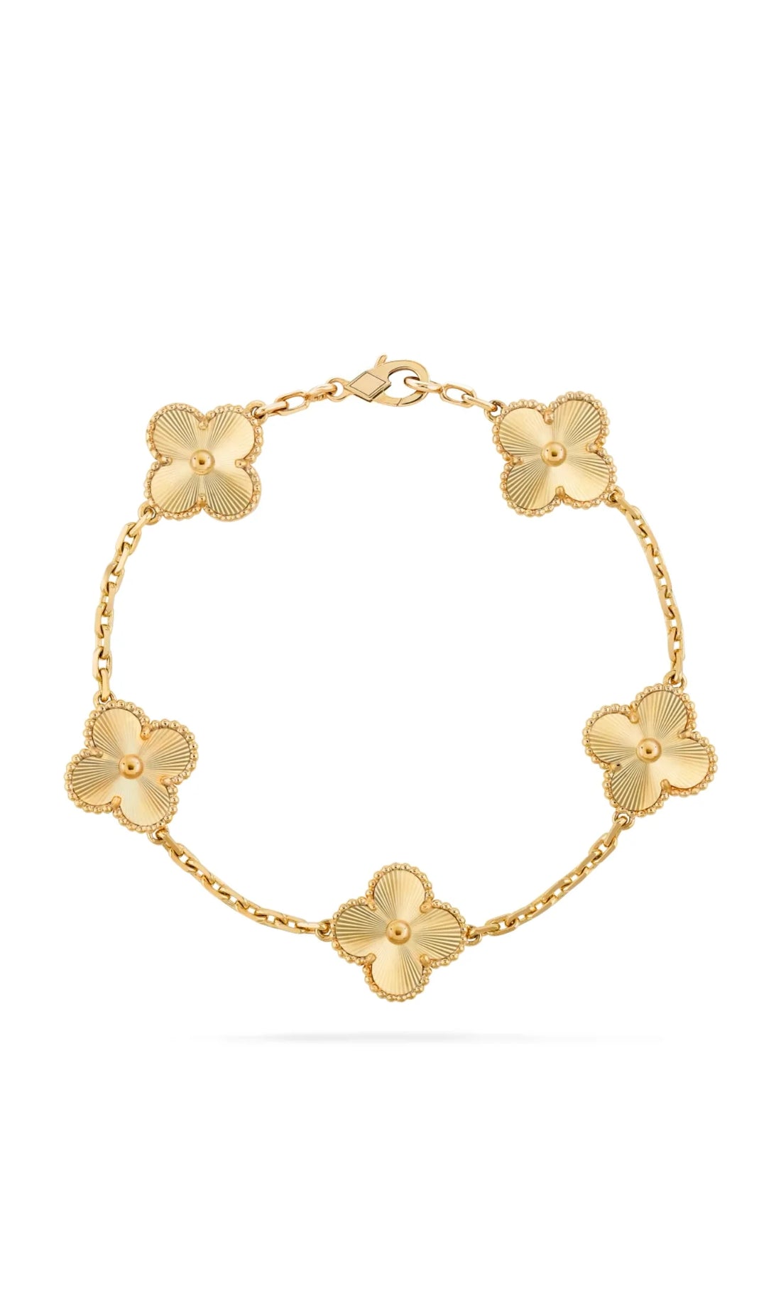 5 Clover Bracelet - Solid Yellow