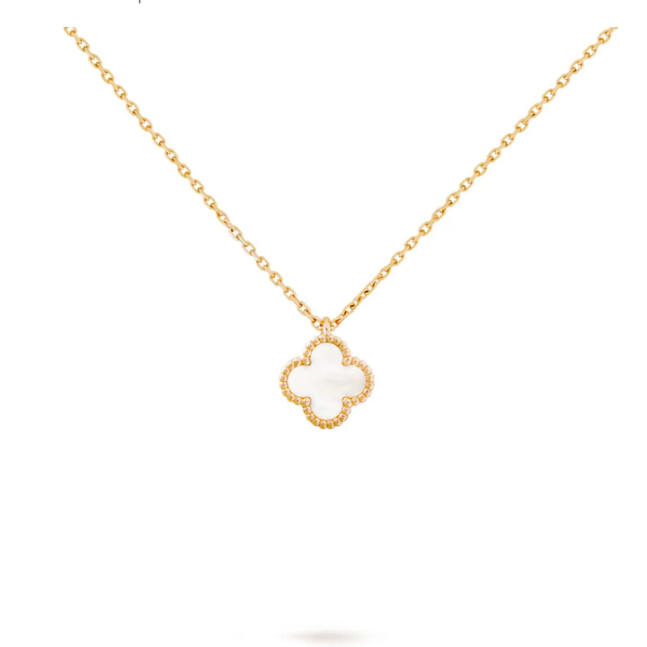 Single Clover Necklace Mini - Mother Of Pearl