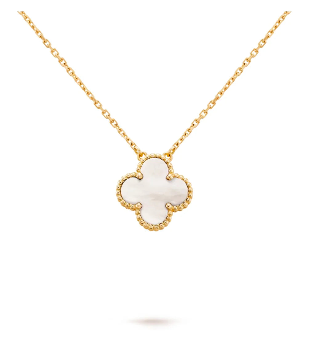 Single Clover Necklace - Mother Of Pearl