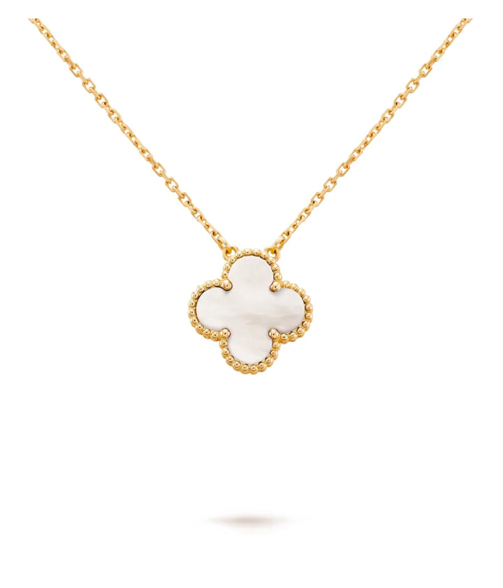 Single Clover Necklace - Mother Of Pearl