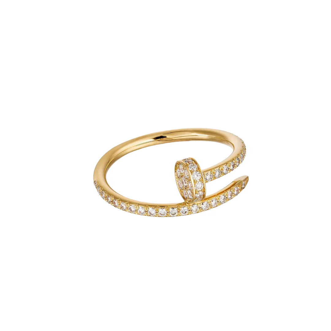 Pave Nail 18k Gold Ring