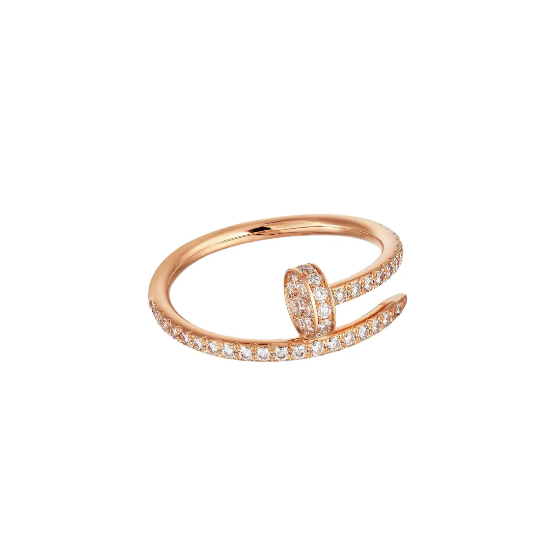 Pave Nail 18k Gold Ring