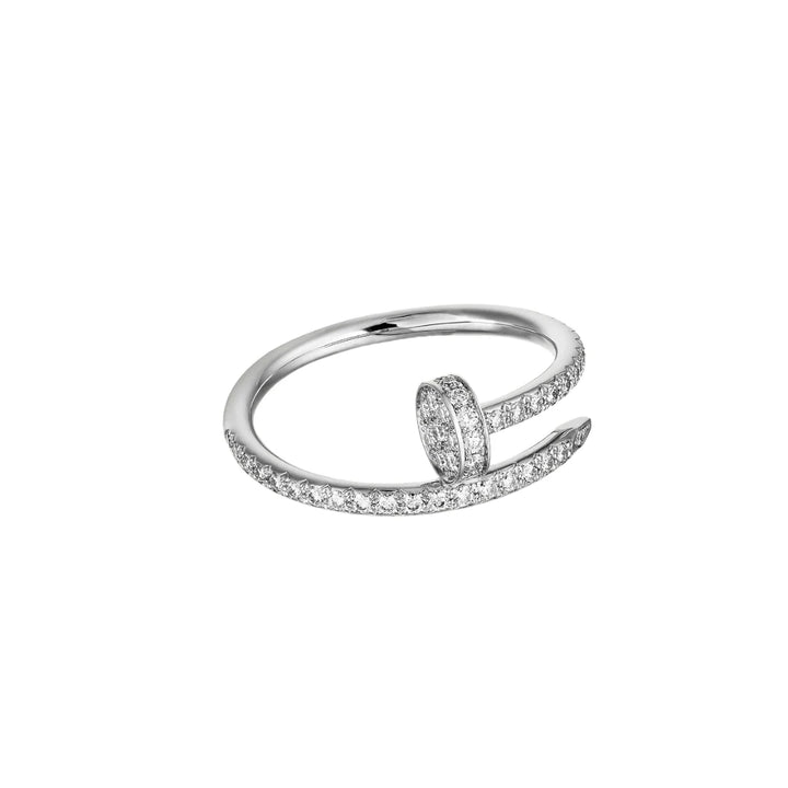 Pave Nail 18k Gold Ring