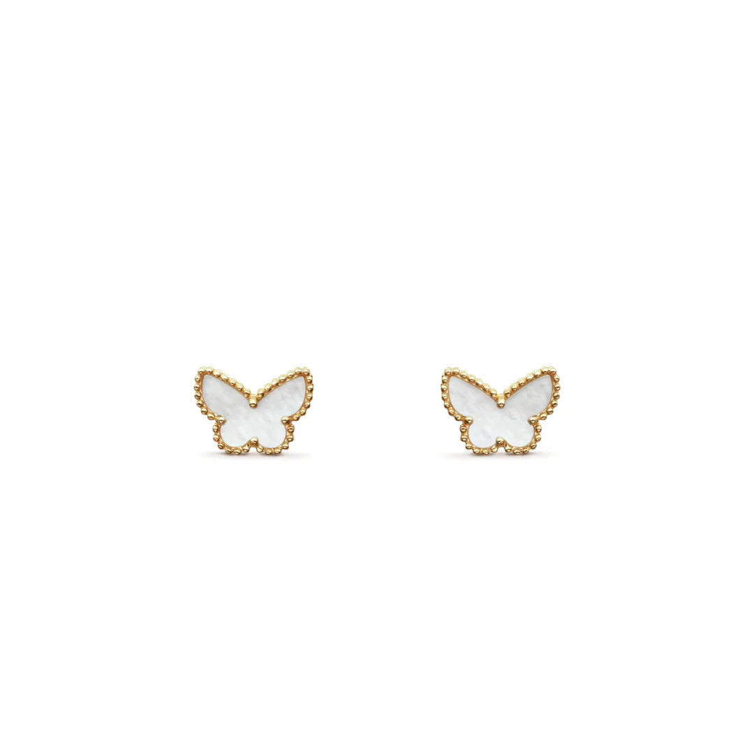 18K Gold Butterfly Earrings