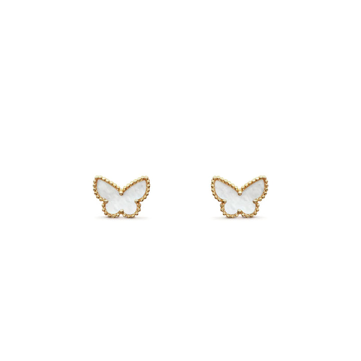 18K Gold Butterfly Earrings
