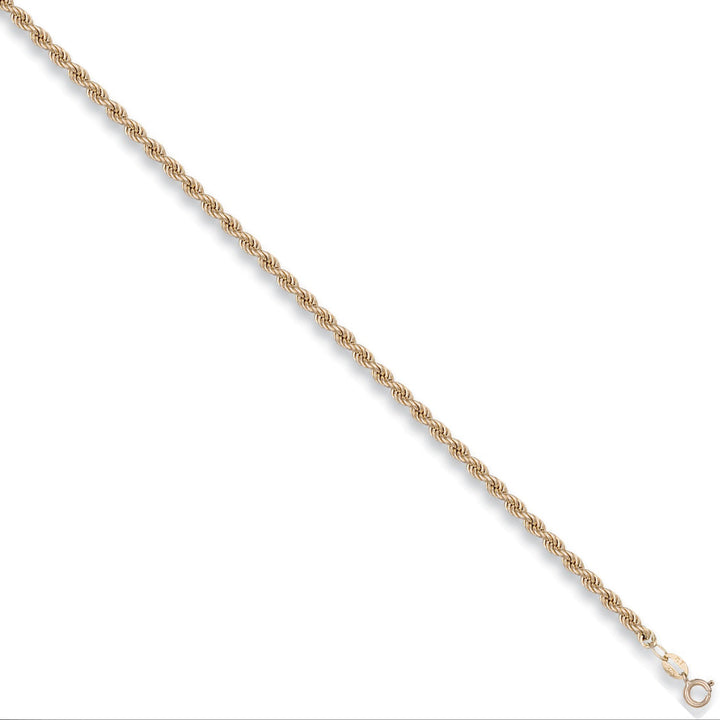 9ct Yellow Gold 3.2mm Hollow Rope Chain