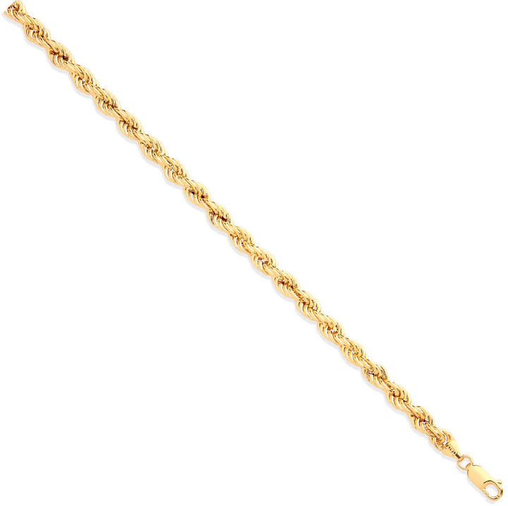 9ct Yellow Gold 6.3mm Hollow Rope Chain