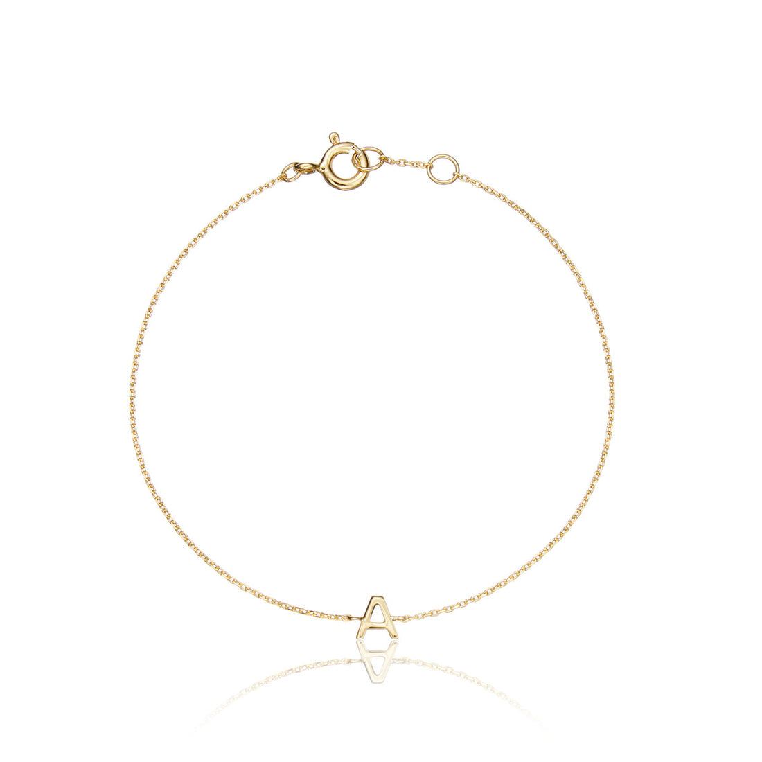 Miniature Initial Letter Bracelet
