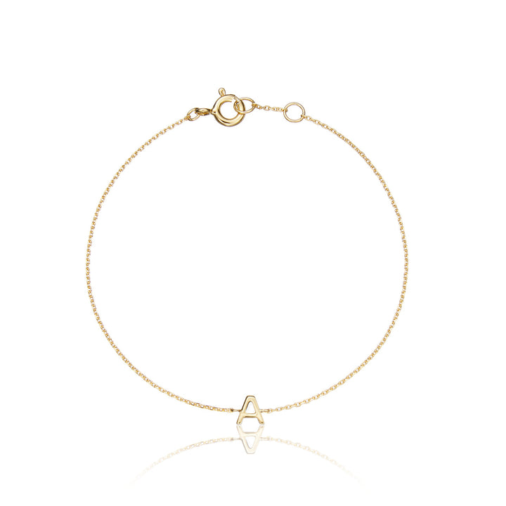 Miniature Initial Letter Bracelet